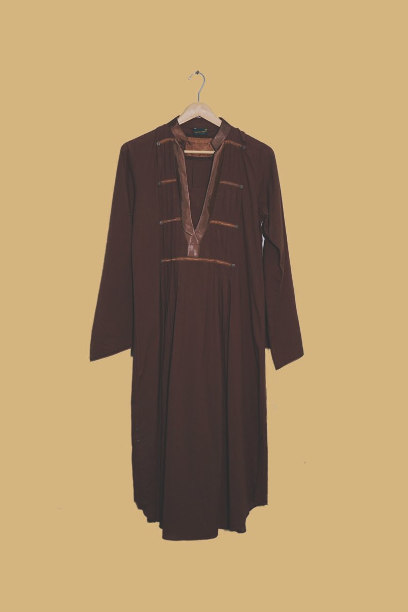 Cocoa Luxe Brown Long Kurti
