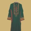 Dark Green Traditional Embroidered Kurti