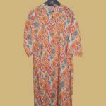 Desert Bloom Ikat Printed Kurti