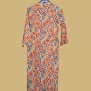 Desert Bloom Ikat Printed Kurti