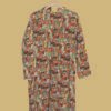 Desi Cultural Printed Kurti with Black V-Neck