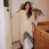 Elegant Beige & Black Printed Lawn Suit