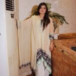 Elegant Beige & Black Printed Lawn Suit