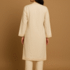 Elegant Beige Embroidered Suit