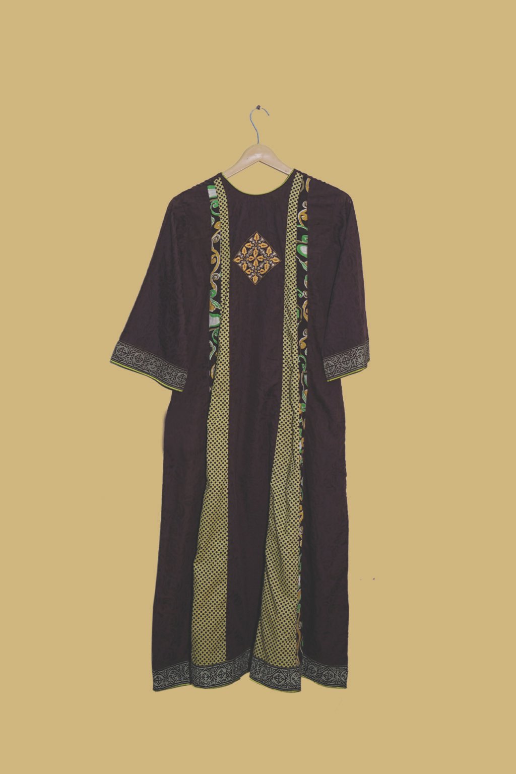 Emerald Charm Deep Purple Tribal Kurti