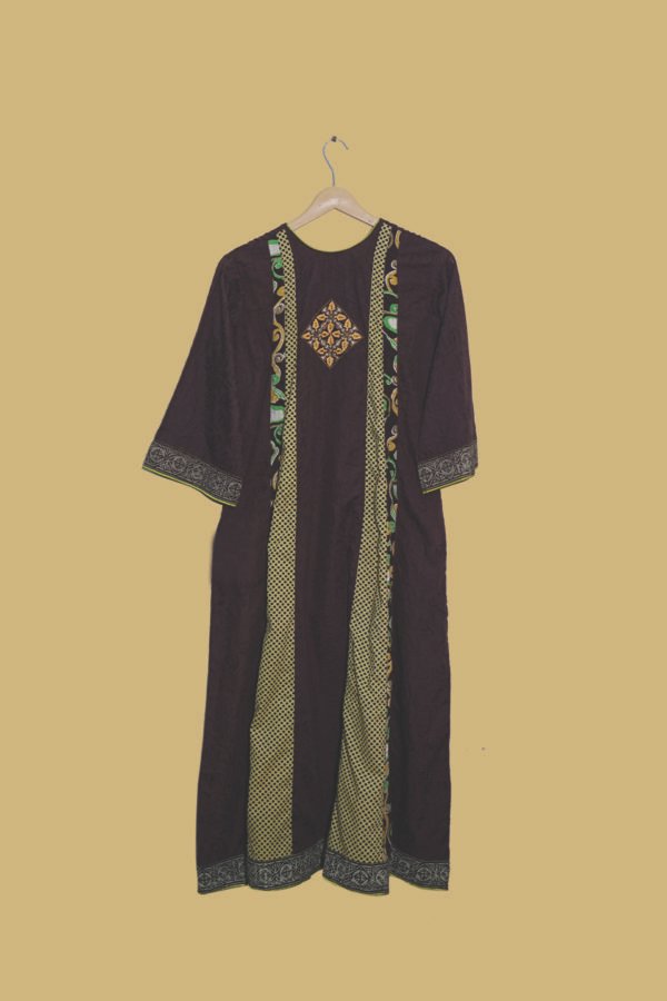 Emerald Charm Deep Purple Tribal Kurti