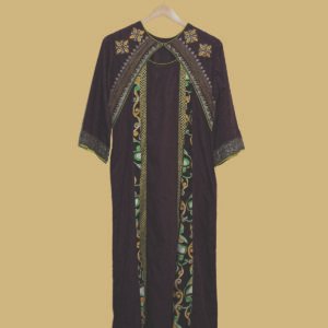 Emerald Charm Deep Purple Tribal Kurti