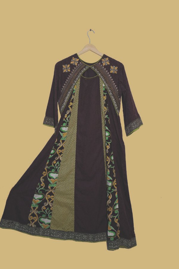 Emerald Charm Deep Purple Tribal Kurti