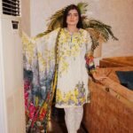 Floral Lemon White Summer Suit