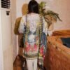 Floral Lemon White Summer Suit