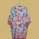 Floral Printed Cotton Kaftan Tunic