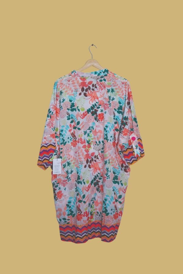 Floral Printed Cotton Kaftan Tunic