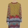 Fusion Print Kurti with Vintage Cars & Floral Touch