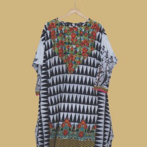 Geometric & Floral Fusion Printed Kurti