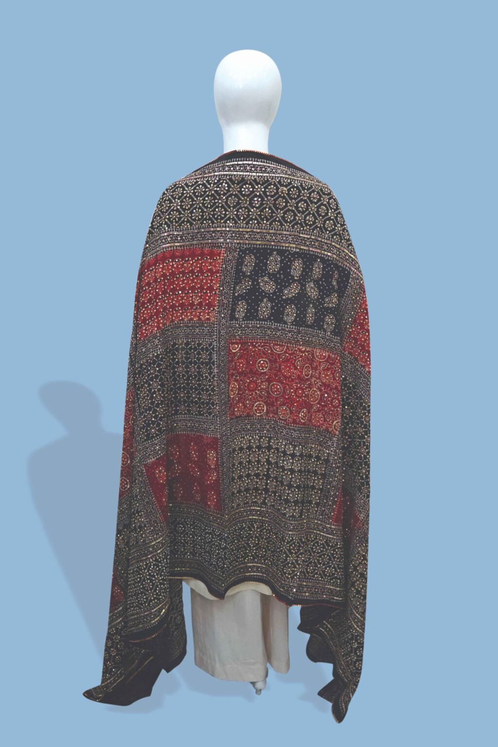 Handcrafted Ajrak Shawl – Traditional Elegance