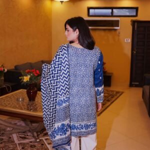 Indigo Mosaic Printed Charm