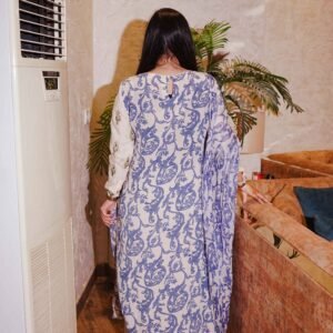 Ivory Breeze – Subtle Glam in Blue Flow