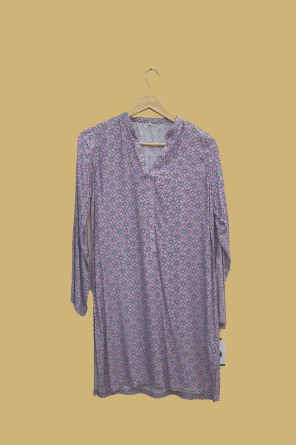 Lavender Geometric Printed Kurti