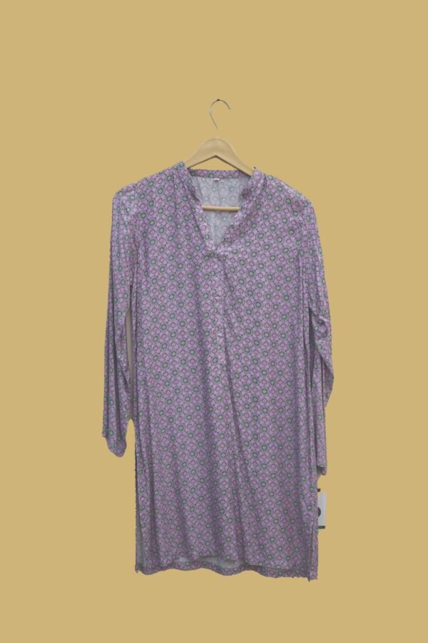 Lavender Geometric Printed Kurti