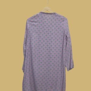 Lavender Geometric Printed Kurti