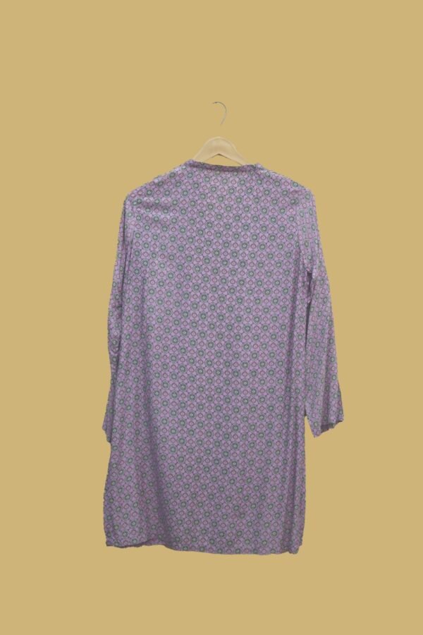 Lavender Geometric Printed Kurti