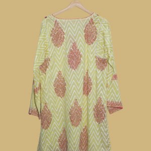 Lime Blossom Embroidered Kurti