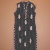Midnight Blossom Black Vertical Striped Ensemble