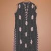 Midnight Blossom Black Vertical Striped Ensemble