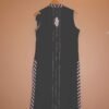 Midnight Blossom Black Vertical Striped Ensemble