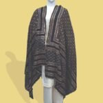 Midnight Grace – Luxe Black Ajrak Shawl