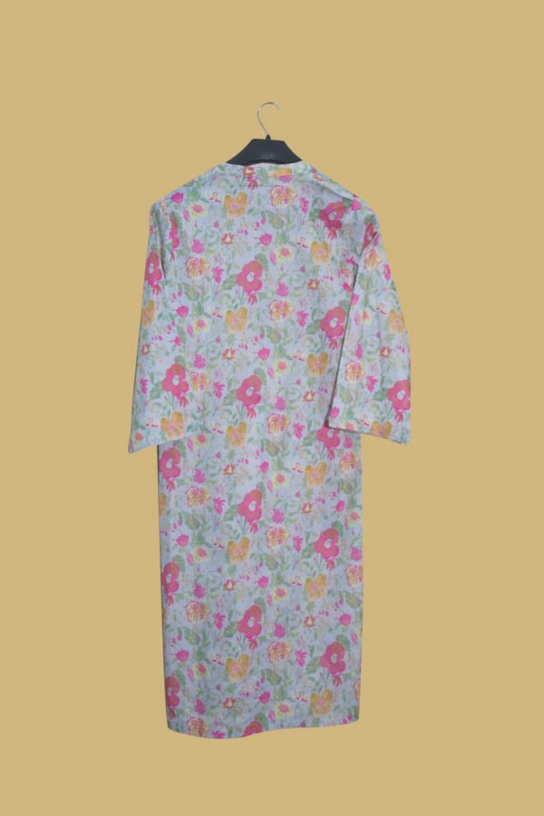 Mint Blossom Garden Kurta