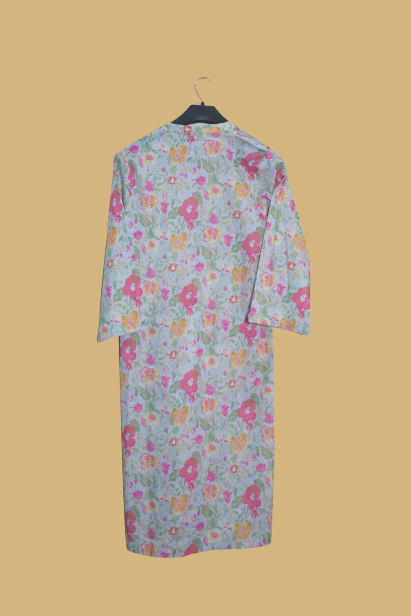 Mint Blossom Garden Kurta