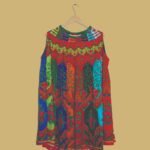 Multicolor Floral Printed Sleeveless Cotton Frock