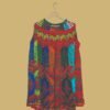 Multicolor Floral Printed Sleeveless Cotton Frock