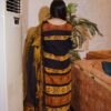 Noir Bloom in Mustard Grace