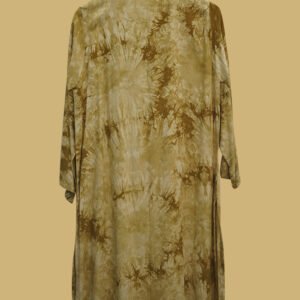 Olive Green Tie-Dye Kurti – Boho Vibes in an Everyday Fit