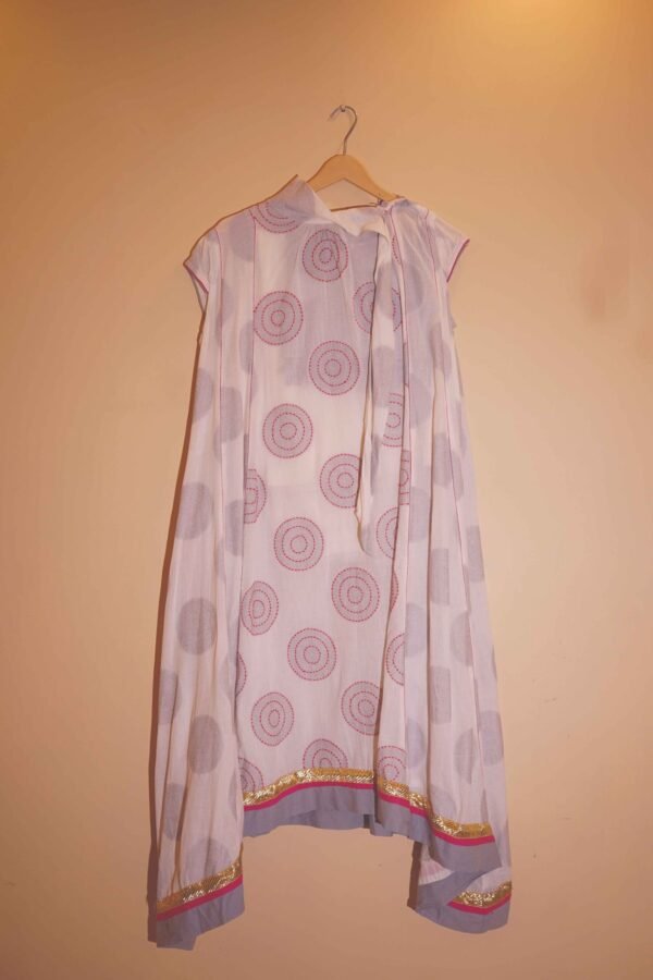 Pastel Pop Flowing Polka Dot Flair with Subtle Shine