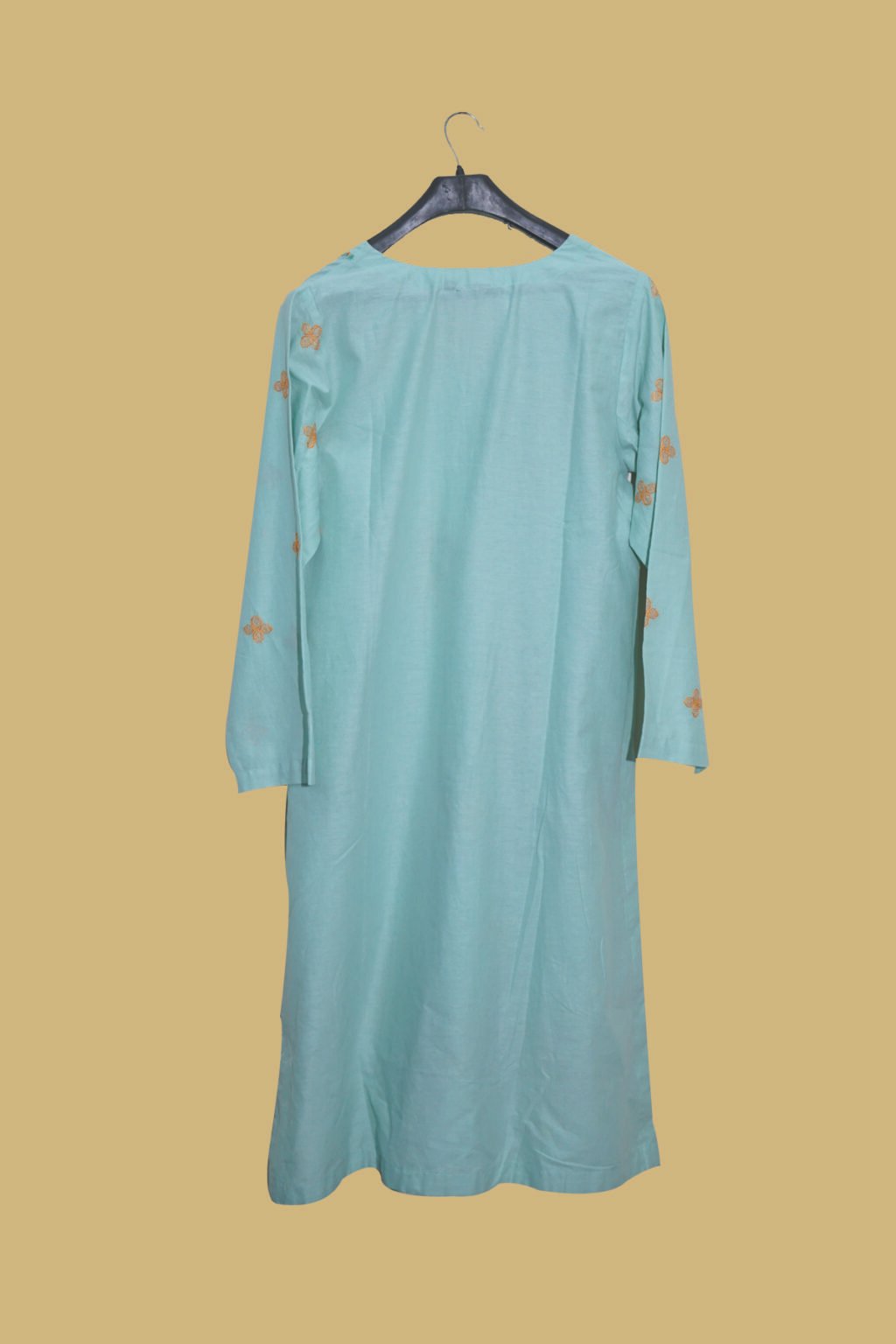 Pastel Sea Green Cotton Kurti