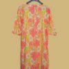 Peach Base Multi-Color Floral Kurti