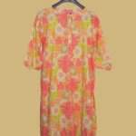 Peach Base Multi-Color Floral Kurti