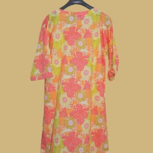 Peach Base Multi-Color Floral Kurti