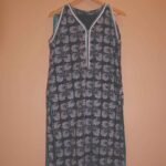 Petal Shade Navy Blue Ensemble with Abstract Floral Print