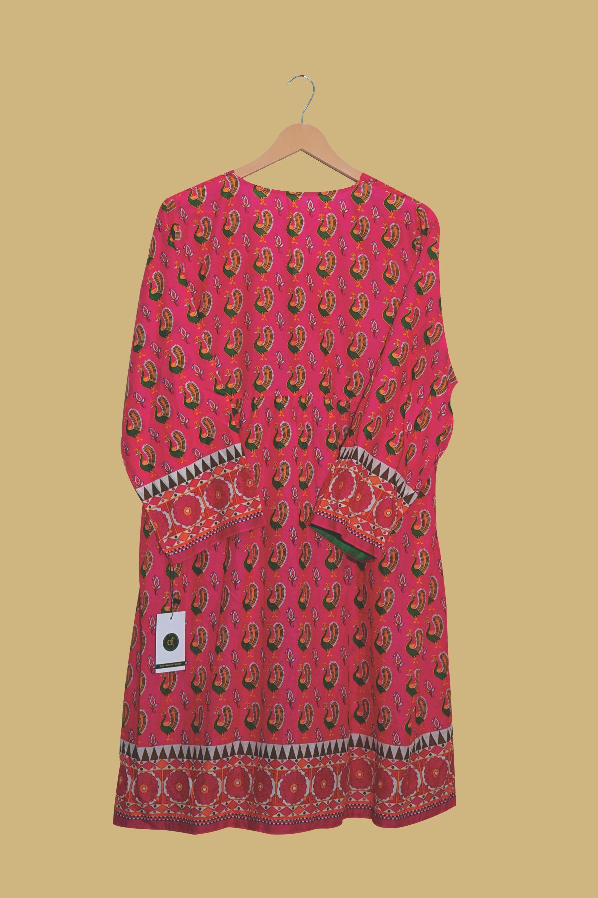 Pink Rajasthani-Inspired Printed Kurti