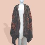 Rangrez – Festive Maroon & Black Ajrak Shawl