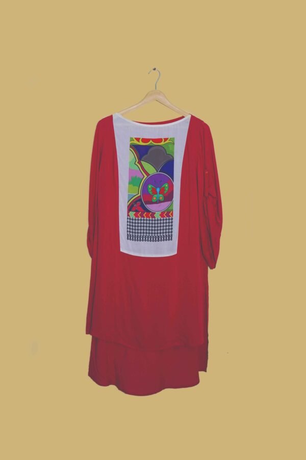 Abstract Butterfly Kurti Women