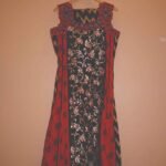 Regal Ember Black & Red Ensemble with Gold Foil Detailing