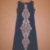 Regal Indigo Classic Elegance in Royal Blue Embroidery