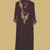 Regal Maroon Embroidered Kurti