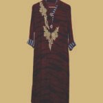 Regal Maroon Embroidered Kurti
