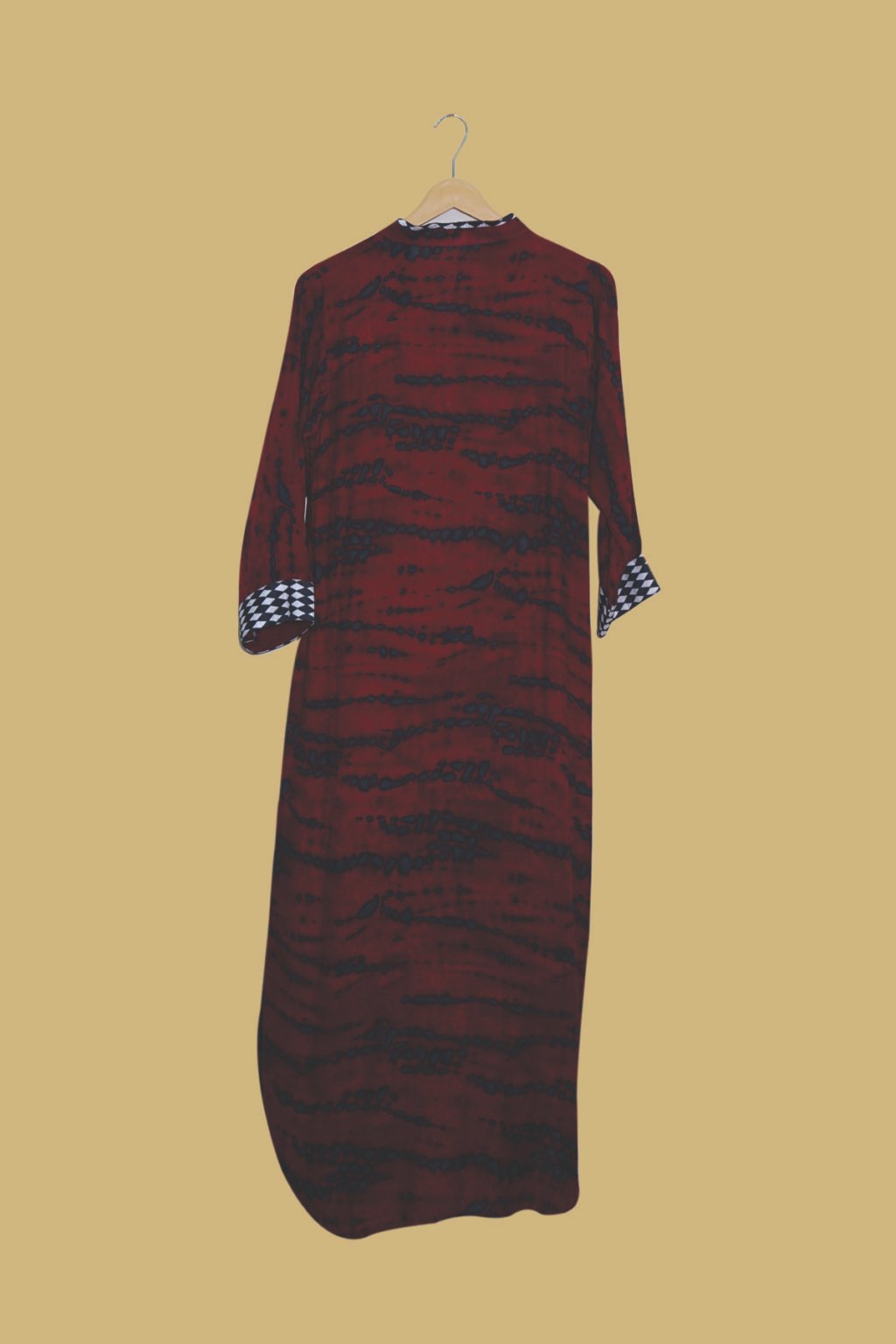 Regal Maroon Embroidered Kurti
